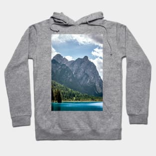 Lake in the Mountains Landscape Hoodie